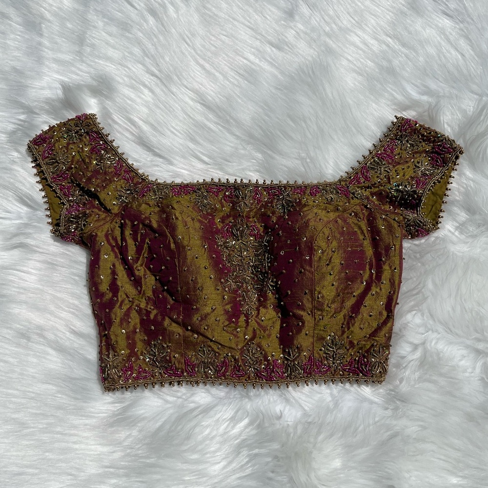 Beaded Choli Top